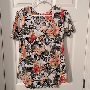 Tropical Floral Z Supply Tee Medium